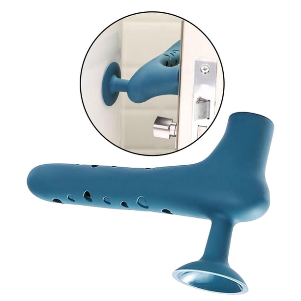de silicona, manija de puerta para , guantes anticolisión, perilla de seguridad para bebés, cubierta, manija de puerta , Azul 150x30x93mm Macarena cubierta protectora de la manija de la puerta