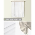 thumbnail image 5 of White Daisy Flower Curtain for Living Room Kitchen Tie-up Short Curtains Adjustable Rod Pocket Drapes, 5 of 6