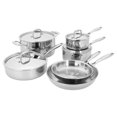 thumbnail image 1 of Juego de utensilios de cocina HENCKELS Clad Impulse, 10 piezas, 3 capas, acero inoxidable, 1 of 9