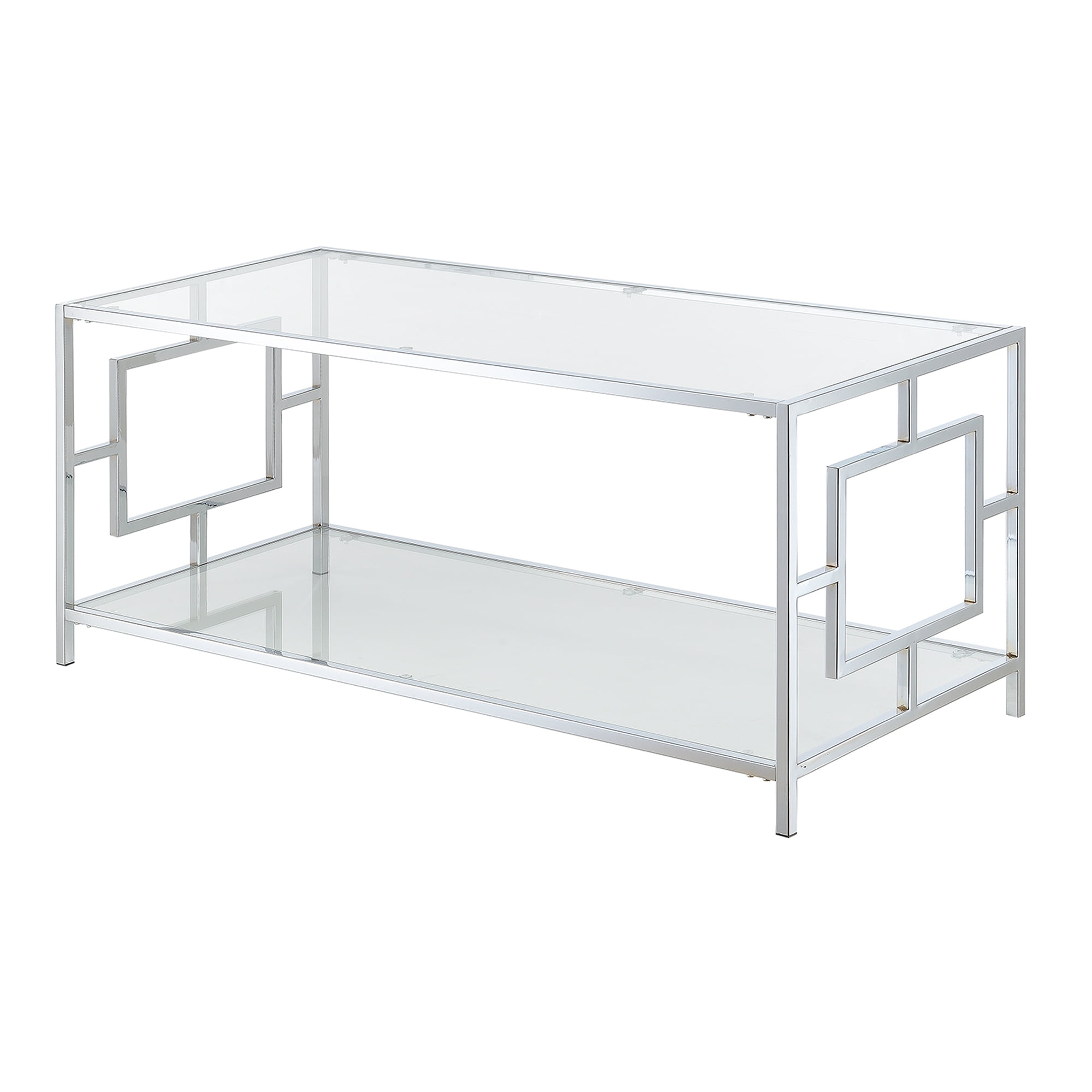 Town Square Bar Cart Clear Glass/mirror/chrome - Breighton Home : Target