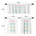 thumbnail image 4 of LALILO Kitchen Curtains and Valances Set of 3 36" Beautiful Window Treatment Tiers for Window Decor, 4 of 5