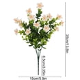 thumbnail image 3 of Artificial Eucalyptus Milanese Faux Bouquet,Silk Floral Arrangement Wedding Table Centerpiece for Home Indoor Decor, 3 of 5