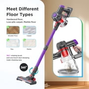 KANFUAQ Cordless Vacuum Cleaner, 38000PA/450W 50min 2500mah for Home Pet Hair Carpet Wood Floor