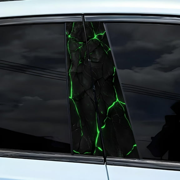 3D Stereoscopic Technology Crack Car B-Pillar TWaterproof Decal Diy Car Doors Pillar Decals B Pillar Post Cover Trim Stickers