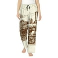 thumbnail image 2 of Lsque Train Print Women's Pajama Pants, Lounge Pant - Comfortable Home Wear,Elastic Waistband, Stylish Design-Large, 2 of 9