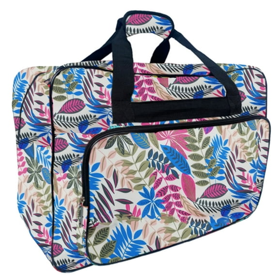 Portable Sewing Machine Storage Bag Sturdy Nylon Travel Pouches with Pockets for Accessories with Vibranting Color