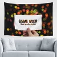 thumbnail image 1 of Game Over Tapestry, Playing Wall Hanging Tapestries Dorm Room Home Decor, 60" x 40", 1 of 7