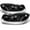 Black Housing, variant on AKKON - For Saturn S Series SC1 SC2 Coupe Black Bezel Headlights Front Lamps Replacement Pair