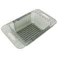 thumbnail image 2 of Kitchen Sink Telescopic Drain Rack, Hollow Drainage Holes Telescopic Sink Storage Rack with Both Sides Have Handles for Holding Fruits Tableware, 2 of 8