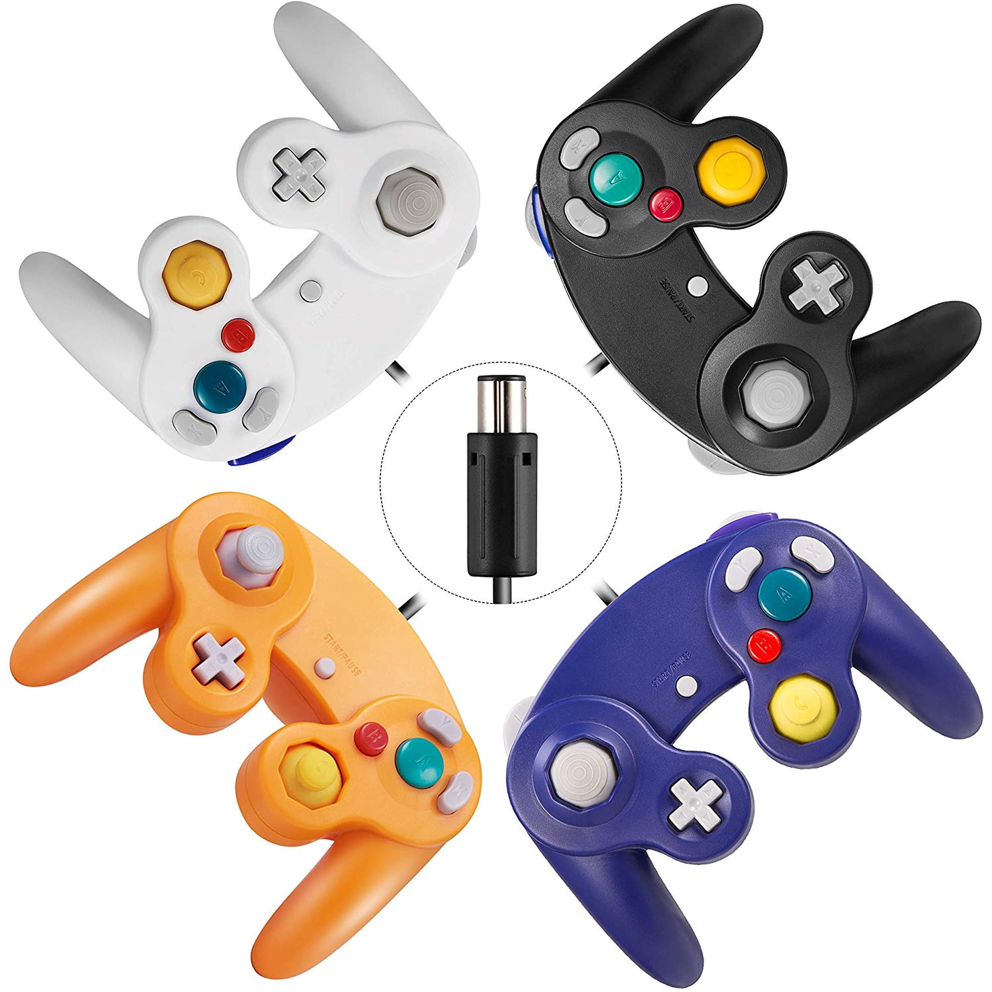 LUXMO Gamecube Controller, Wired Gaming Gamepad Controller for GameCube Video Game Console 1.8m/5.9ft