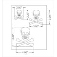 thumbnail image 3 of Skull Stencil 14 Mil- 2", 3", 4" -1 Sheet-Painting /Crafts/ Templates, 3 of 3