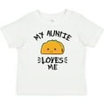 thumbnail image 3 of Inktastic My Auntie Loves Me with Taco Illustration Boys or Girls Baby T-Shirt, 3 of 5