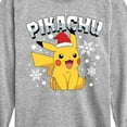 thumbnail image 3 of Pokémon - Pikachu With Hat - Youth Long Sleeve Graphic T-Shirt, 3 of 5