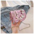 thumbnail image 1 of Bolso pequeño estilo mini para mujer, de verano, de textura de alta gama, bolso oblicuo, bolso de hombro con cadena brillante de moda, 1 of 6