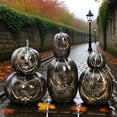 thumbnail image 6 of Light Up Pumpkin Resin Jack O' Lantern with Flameless Candle, Fall Decor, Halloween Decorations, Outdoor Indoor Autumn Decoration for Table Centerpieces Porch Room Front Door Mantel, 6 of 9