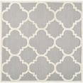 thumbnail image 6 of SAFAVIEH Cambridge Justine Geometric Quatrefoil Wool Area Rug, Silver/Ivory, 4' x 4' Round, 6 of 10