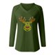 thumbnail image 4 of Blusa de manga larga con cuello en V informal para mujer a la moda, Tops de otoño Fridja bvmnju3999, 4 of 5