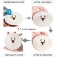 thumbnail image 2 of RYLABLUE Merry Christmas Elk Set of 8 Round Coaster for Drinks, Absorbent Ceramic Stone Coasters Cup Mat with Cork Base for Home Kitchen Room Coffee Table Bar Decor, 2 of 5