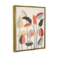 thumbnail image 3 of Stupell Industries Modern Stripes Squiggle Pattern Flower Sprigs Botanical Motif Metallic Gold Framed Floating Canvas Wall Art, 16x20, by Ioana Horvat, 3 of 5