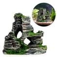 thumbnail image 4 of Decoración de acuario de resina Sunnimix adorno de piedra para cueva Paisaje del acuario 11x5x11cm, 4 of 4
