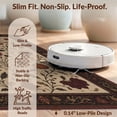 thumbnail image 6 of Design&I 8'x10' Washable Area Rug Beige Autumnal Burgundy Floral Pumpkin Design Elegant Vintage Style for King Size Bedroom, Under Bed, Sleek Flatweave Pet Friendly, 6 of 7
