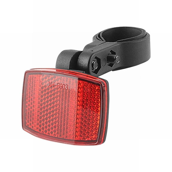 1 Set Universal Bike Reflectors, 25.4-31.8mm Seatpost Bicycle Safety Reflector Kit, Battery-Free Wide-Beam Warning Lenses for Rear Cargo Racks and Handlebars, Red & White