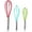 Multicolor, variant on Silicone Whisk Set of 3 - wire whisk for Cooking Non-Scratch - whisks for cooking - Hand Whisk - whisker tool - tool stainless(8 inch /10 inch /12 inch)