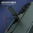 thumbnail image 3 of Allytech Slim Case for Samsung Galaxy Z Fold4, with HD Screen Protector & Adjustable Kickstand, [Hinge Protection] Anti-Fingerprint Shockproof Rugged Case for Samsung Galaxy Z Fold4 - Green, 3 of 7