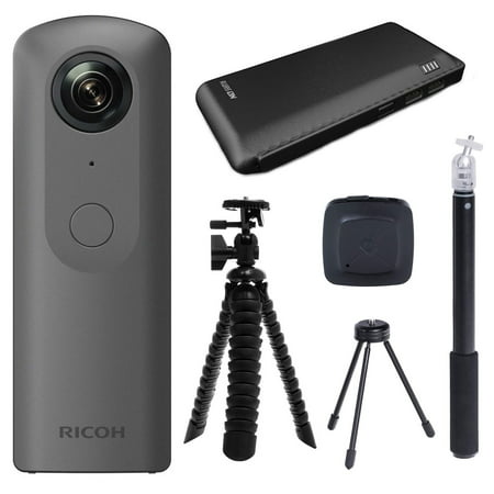 Ricoh THETA V 360 4K Spherical VR Camera with Charger and Tripod (Best 4k Camera 2019)
