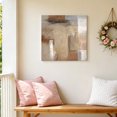 thumbnail image 6 of Canvas Wall Art, Brown Framed Canvas Prints for Bathroom Desk, Abstract Paint Texture Retro Smudge Graffiti Art Small Gallery Wrapped Wall Decor for Home Office, Gifts, 8"x8" Ship Next Day, 6 of 9