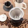 thumbnail image 3 of Filtro de café de acero inoxidable, filtro de café sin papel de goteo lento, cafetera de vertido fácil de limpiar, filtro de cono reutilizable, 3 of 5