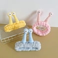 thumbnail image 5 of Cinturón de pelo con forma de caracol de dibujos animados, bonito cinturón para lavarse la cara, divertido accesorio de peluche para el pelo para niña, tocado a presión, 5 of 5