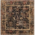 thumbnail image 2 of Rugs.com Saturn Collection Rug – 5 Ft Square Black Medium Rug Perfect For Living Rooms, Kitchens, Entryways, 2 of 7