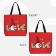 thumbnail image 4 of Sigee Love Gnomes Print Large Capacity Zippered Tote Bag - Durable, Stylish and Versatile for Everyday Use, 4 of 9