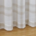 thumbnail image 4 of Shininglove Buffalo Plaid Curtains Linen Checked Curtain Drapes Semi-Sheer Rustic Window Treatment Sets, 52" W x 84" L, Taupe, 2 Panels, 4 of 7