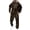 Brown-1, variant on AVYERVO Blue Track Suits Mens Workout Sweat Suits Men Autumn Hooded Sweatshirt and Sweatpant Casual Outfits with Pockets, Green XL