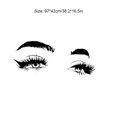 thumbnail image 1 of Eyebrows Wall Sticker Make Up Fashionable Wallpaper Eyelashes Sticker Personalized Transparent Home Decor Wide Application, 1 of 7