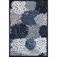 thumbnail image 3 of CAMILSON Spring Exotic Tropical Easy-Cleaning Non-Shedding Washable Outdoor Indoor Area Rug Navy Blue 5x7, 3 of 11