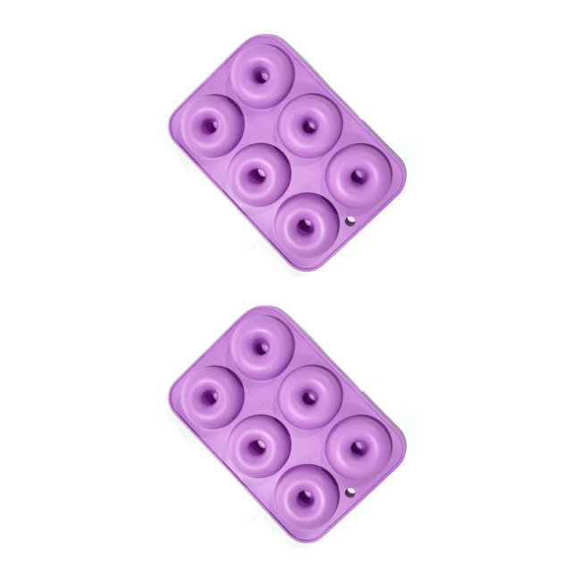 Moyic Molde para rosquillas Molde para hornear rosquillas de 6 cavidades Molde para galletas y pasteles no pegajoso Herramientas de cocina Type1 NO1