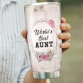 thumbnail image 2 of Aunt Tumbler Best Aunt Ever Gifts for Women’s Day Birthday Valentine Mother''s Day Valentine''s Day Travel Mug Stainless Steel Tumbler 20 Oz, 2 of 6