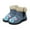Blue, variant on CHAQLIN Women's Hiking Boots Warm Insulated Fur Lined Waterproof Snow Mini Boots Flat Round Toe Booties