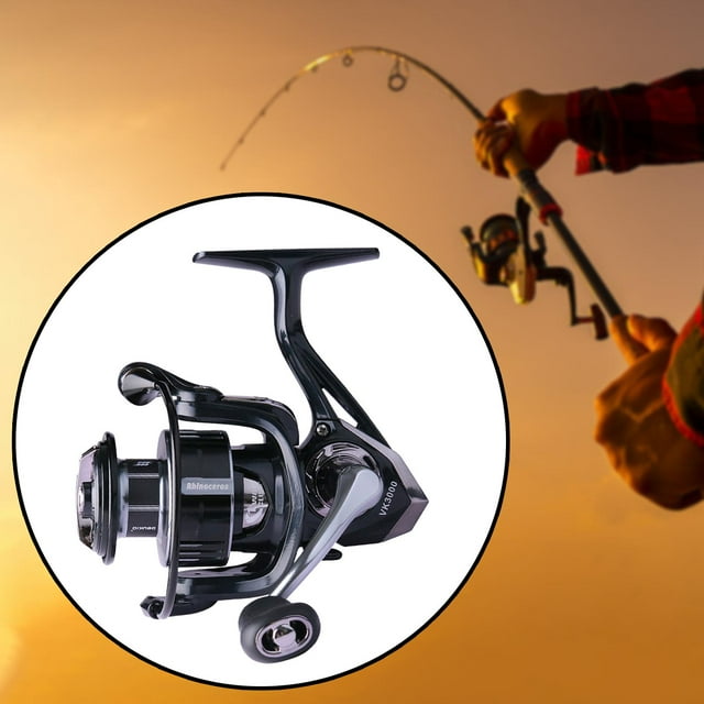 Colaxi Moulinet de Lancer Baitcasting 5.0:1 Système de Traînée Scellé à Grande Vitesse pour Réparation de Bateau Truite VK3000