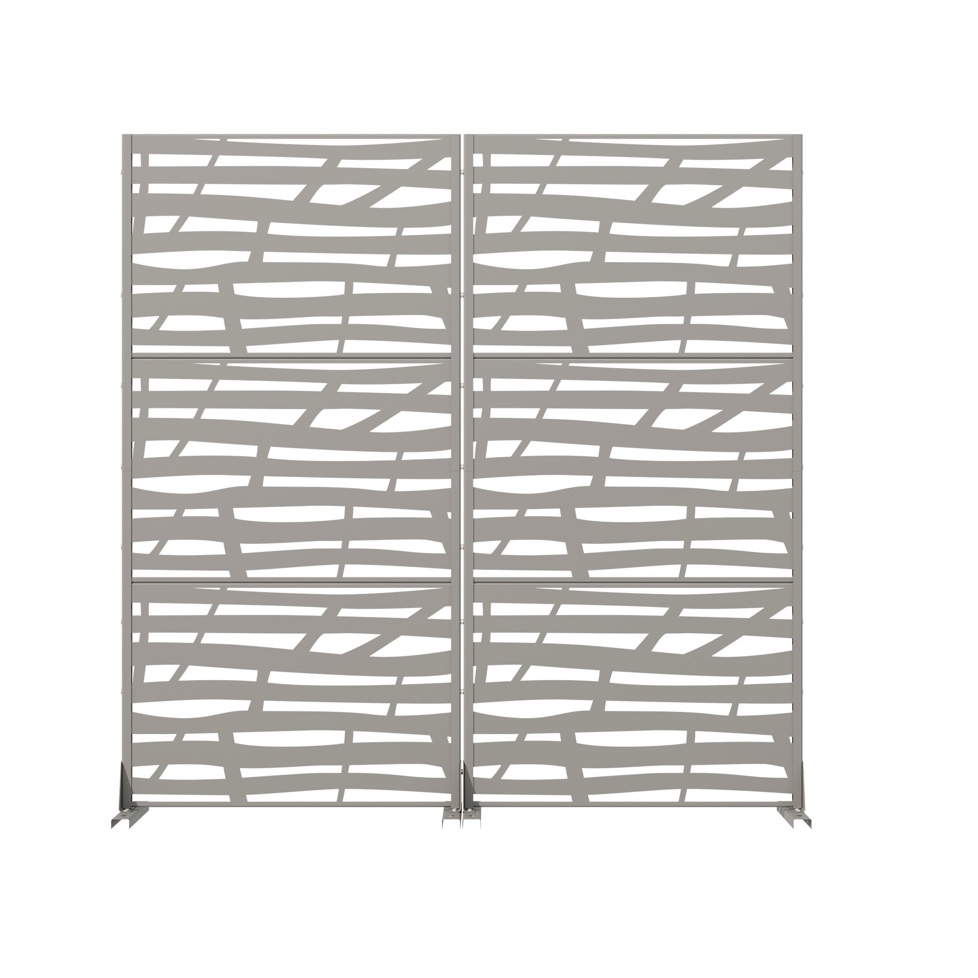 MAYEERTY 72*35in Outdoor Privacy Screen, Rust Proof Metal Privacy Panel, Decorative Privacy Divider for Patio, Balcony, Backyard, Garden