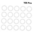 thumbnail image 5 of MUSEYA 100Pcs White Silicone Leakproof Rings for Hose Water and Hydraulic Fittings, 5 of 6