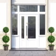 thumbnail image 3 of Topbuy Artificial Topiary Tree Fake Green Plants with Pots Double Ball Tree Decorative Trees for Home Office, 3 of 7