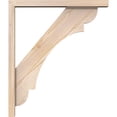 thumbnail image 3 of Ekena Millwork 3 1/2"W x 24"D x 28"H Olympic Block Smooth Bracket w/ Offset Brace, Douglas Fir, 3 of 25