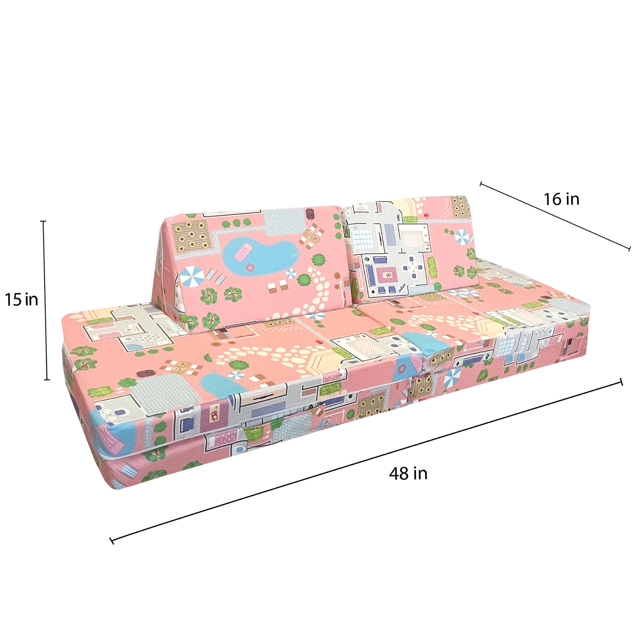 Imaginarium Little Brother, Little Sister Kids and Toddler Play Couch, Doll House