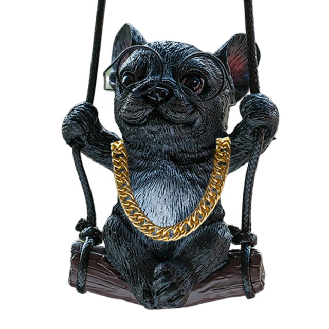 Auto lindo cachorro suspensión creativo lindo perro llavero Anime bolsillo cachorro colgante Tmvgtek Accesorios para autos y motos