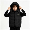 thumbnail image 4 of yillto Boys Puffer Vest Jacket Kids' Outerwear Sleeveless Jackets Thick Warm Fall Winter Coats with Pockets, 4 of 7