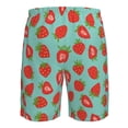 thumbnail image 6 of Kdxio Hand Drawn Strawberry Pattern Mens Casual Shorts - Drawstring Summer Beach Sports Shorts for Men, 6 of 9
